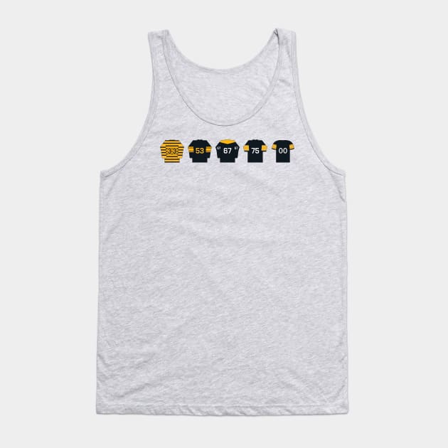 Pittsburgh Steelers Jersey History Tank Top by WalkDesigns